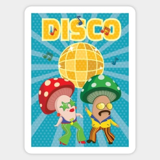 Mushroom Disco Sticker